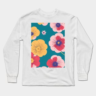 Chromatic Botanic Abstraction #19 Long Sleeve T-Shirt